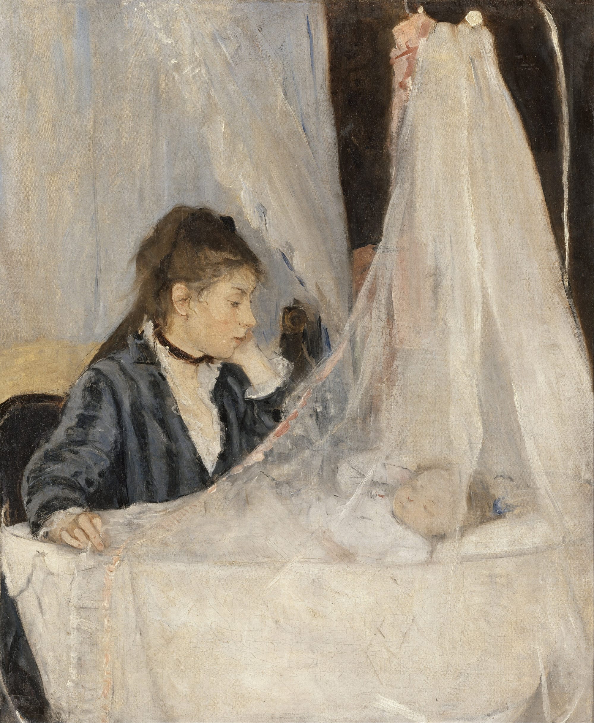 Berthe Morisot, Le Berceau (1872) — image de démonstration, domaine public