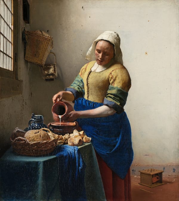 Johannes Vermeer, La Laitière (vers 1658) — image de démonstration, domaine public