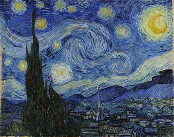 Vincent van Gogh, La Nuit étoilée (1889) — image de démonstration, domaine public